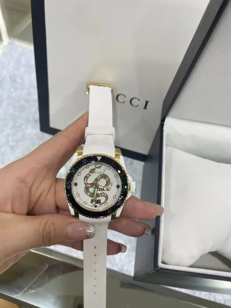 Gucci Dive Snake White Gold Watch Watches - 50