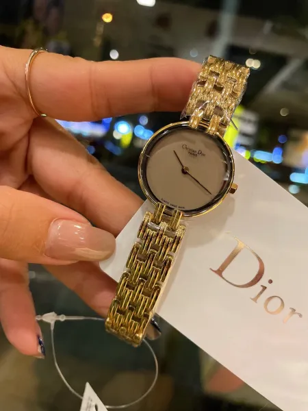 Dior La D de Dior Black Dial Gold-Tone Watch Watches - 48