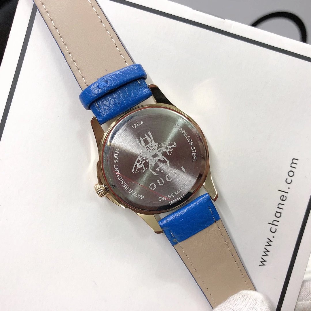Gucci G-Timeless Mini Green Leather Quartz Watch - 63