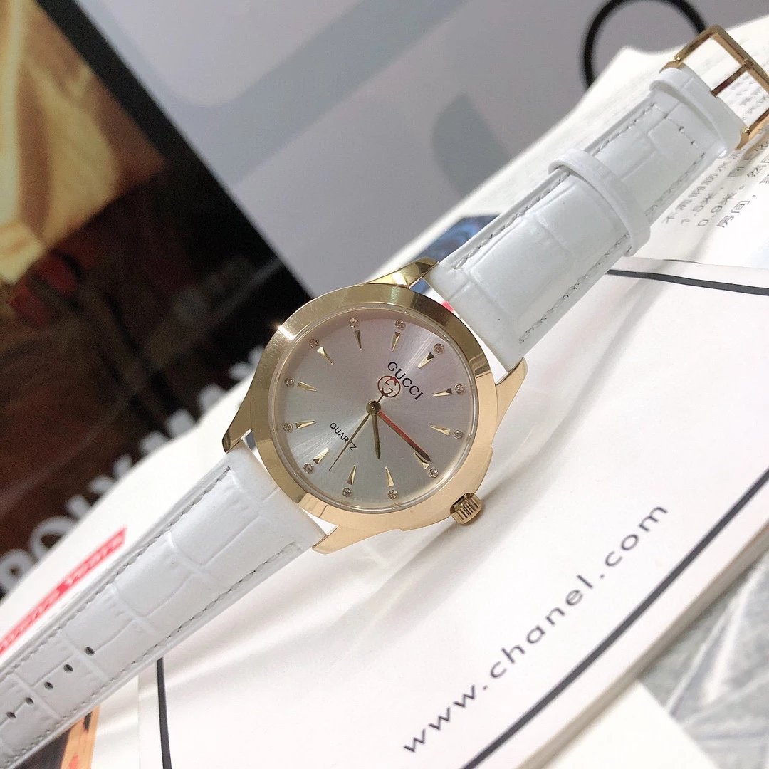 Gucci G-Timeless Mini Green Leather Quartz Watch - 10