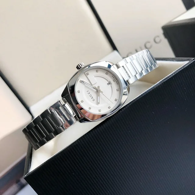 Gucci Watches G-logo dial stainless steel bracelet watch product detail image 30