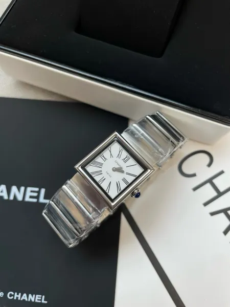 Chanel Premiere Black Dial Silver-Tone Watch Watches - 39