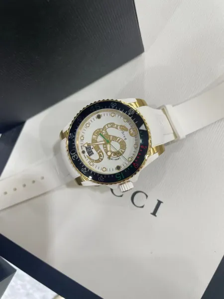Gucci Dive Snake White Gold Watch Watches - 51