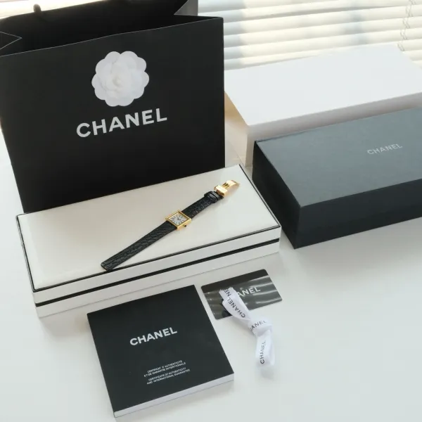 Chanel Premiere Black Dial Silver-Tone Watch Watches - 81