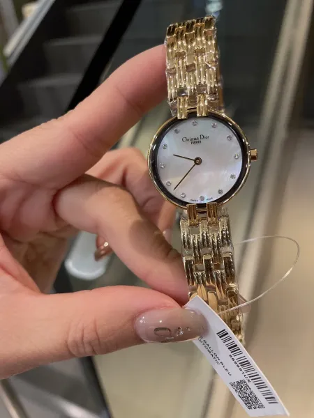 Dior La D de Dior Black Dial Gold-Tone Watch Watches - 32
