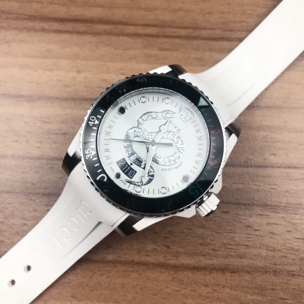 Gucci Dive Snake White Gold Watch Watches - 57