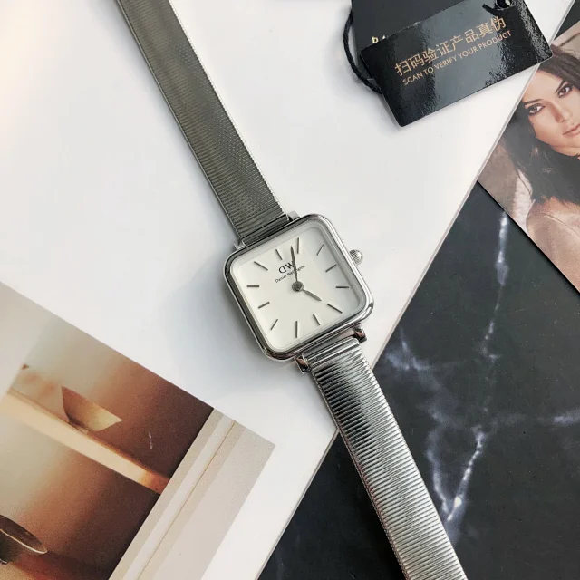 Daniel Wellington Watches Square-case mesh bracelet watch product detail image 26