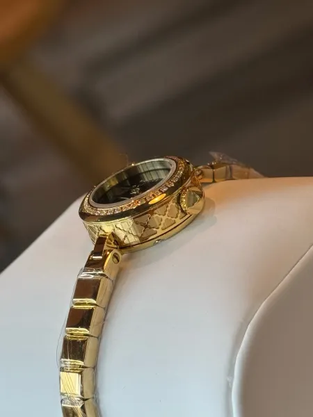 Gucci G-Timeless Mini Black Dial Gold-Tone Diamond-Set Watch Watches - 16