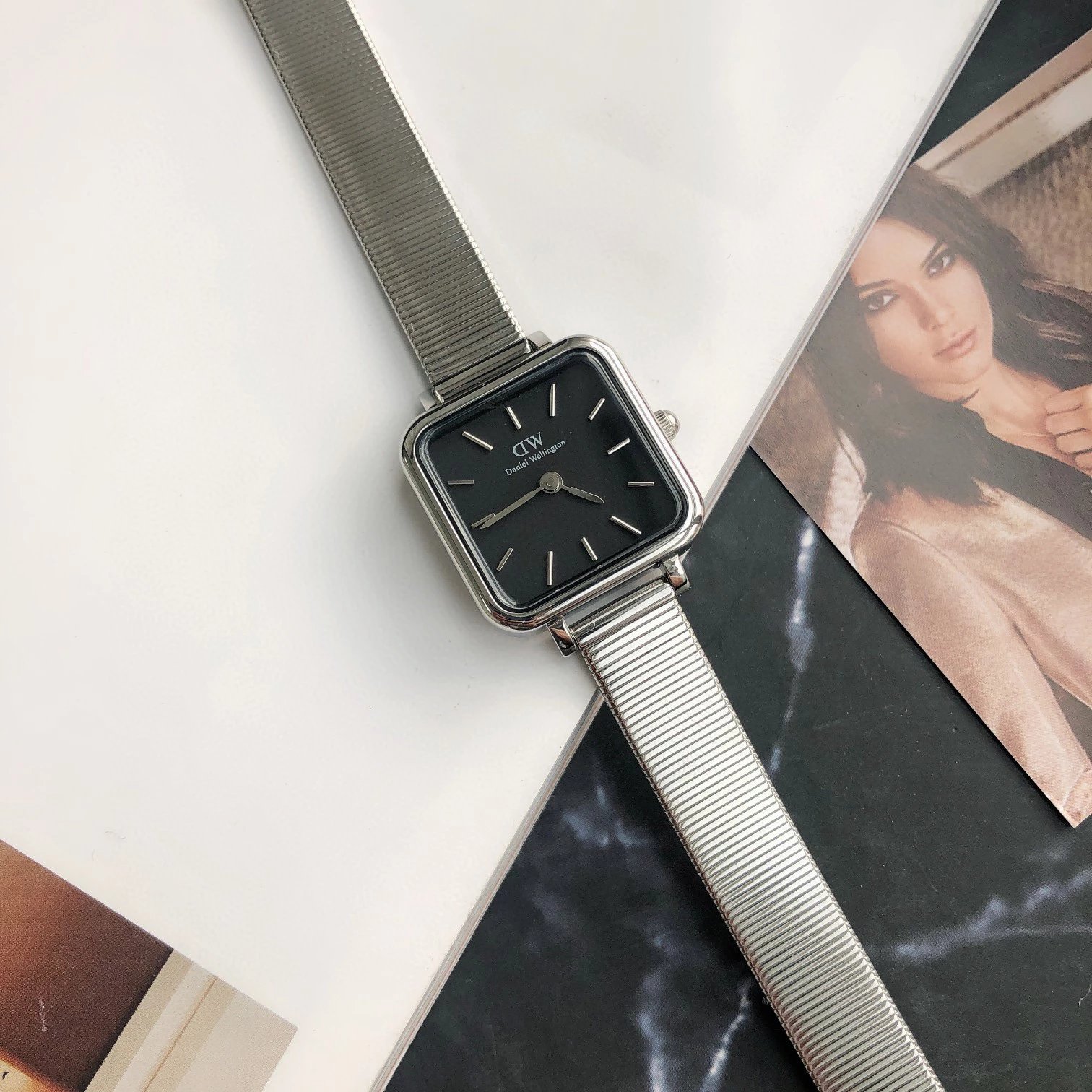 Daniel Wellington Watches Square-case mesh bracelet watch product image
