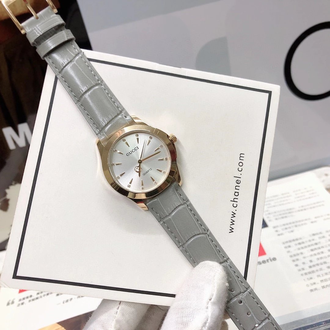 Gucci G-Timeless Mini Green Leather Quartz Watch - 5