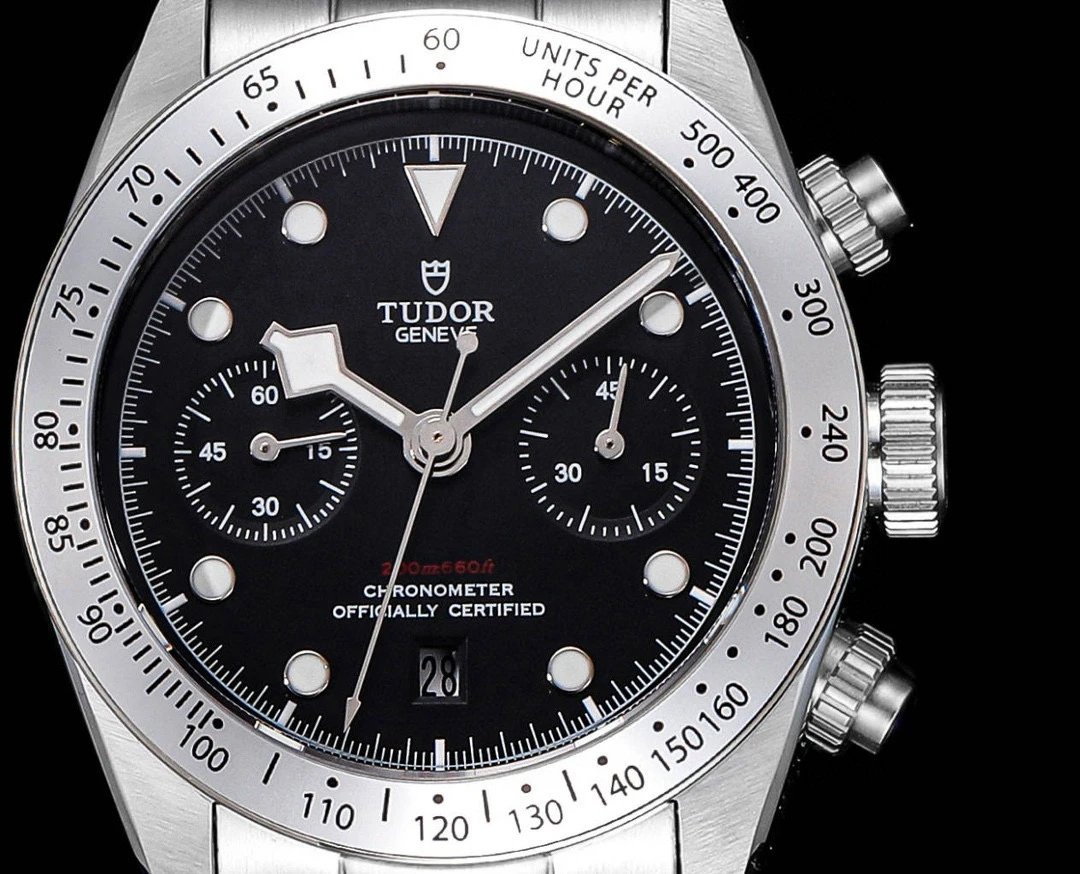 Design Tudor Black Bay Chrono S&G Gold Beige Dial Mechanical Watch Watches - 20