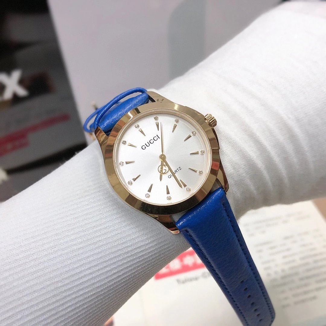 Gucci G-Timeless Mini Green Leather Quartz Watch - 46