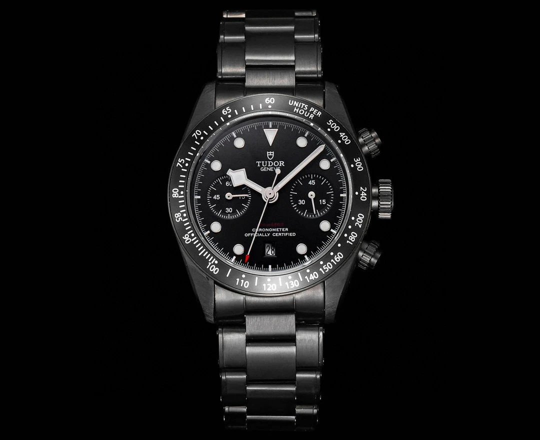 Design Tudor Black Bay Chrono S&G Gold Beige Dial Mechanical Watch Watches - 10