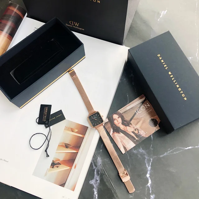 Daniel Wellington Watches Square-case mesh bracelet watch product detail image 14