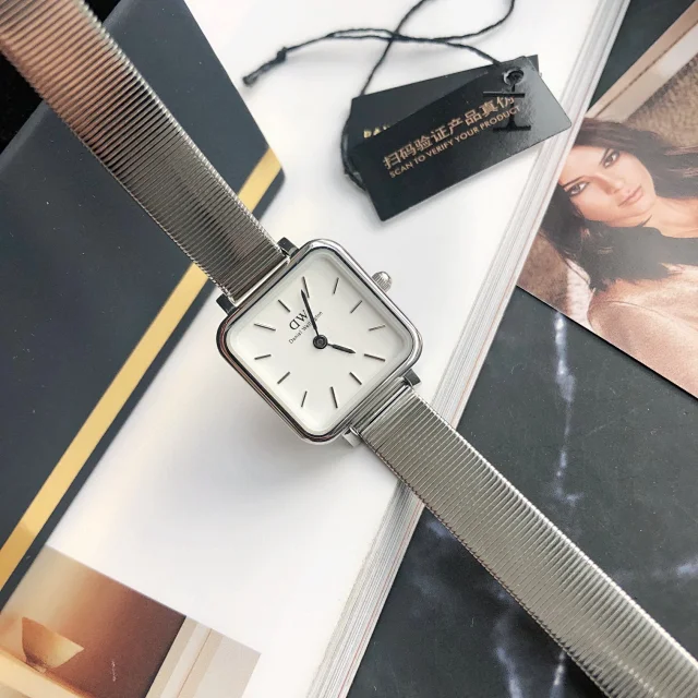 Daniel Wellington Watches Square-case mesh bracelet watch product detail image 27