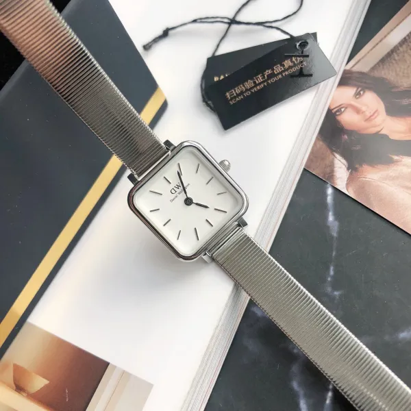 Design Daniel Wellington Square White Silver Watch Watches - 28