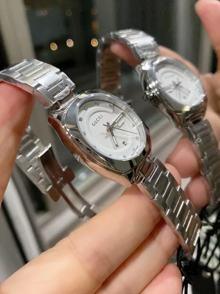 Gucci G-Timeless Small Rose Gold White Dial Quartz Watch Watches - 4