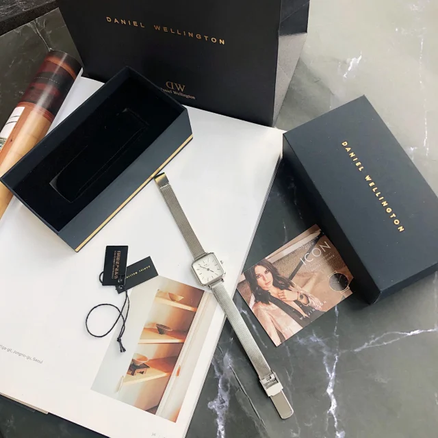 Daniel Wellington Watches Square-case mesh bracelet watch product detail image 25