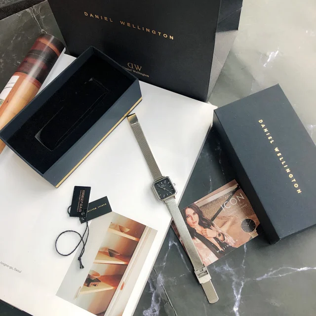 Daniel Wellington Watches Square-case mesh bracelet watch product detail image 36