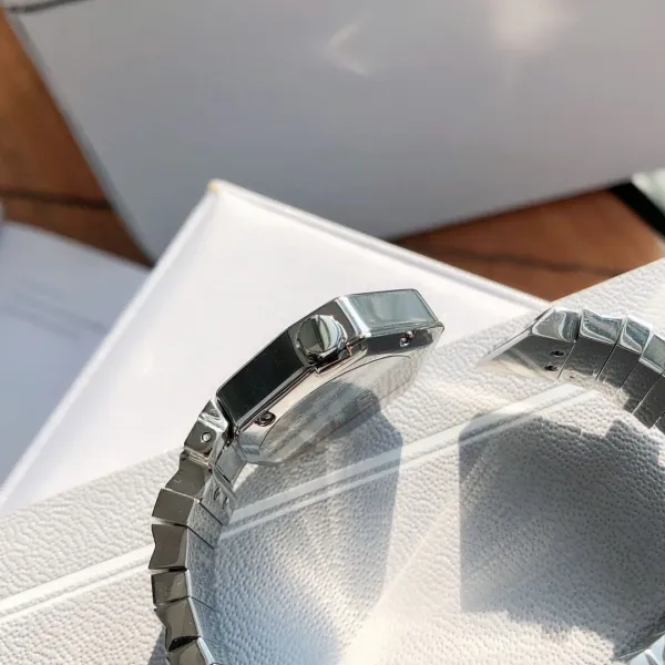 Dior La D de Dior Octagon Black Dial Diamond-Set Stainless Steel Watch Watches - 73