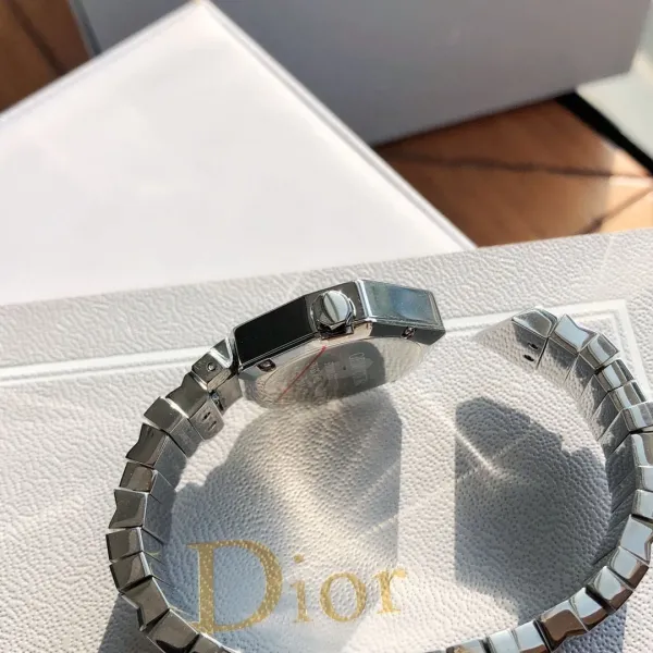Dior La D de Dior Octagon Black Dial Diamond-Set Stainless Steel Watch Watches - 61