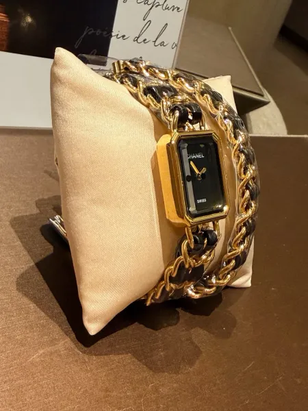 Chanel Première Re-Edition Black and Silver Chain Watch Watches - 22