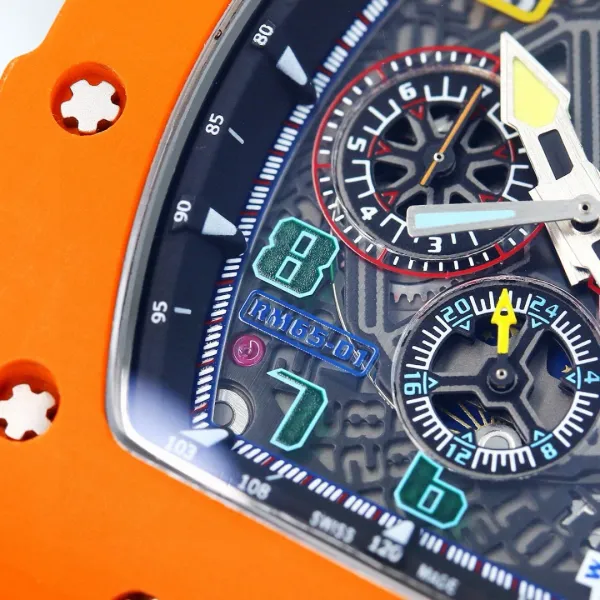 Richard Mille RM 05-01 Blue Carbon Fiber Chronograph Watch Watches - 7