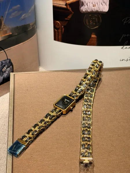 Chanel Première Re-Edition Black and Silver Chain Watch Watches - 27