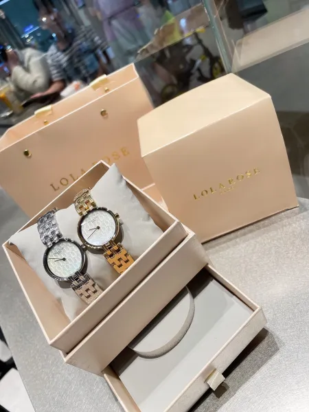 Dior La D de Dior Mini Pink Dial Rose Gold Watch with Diamond Bracelet Watches - 14