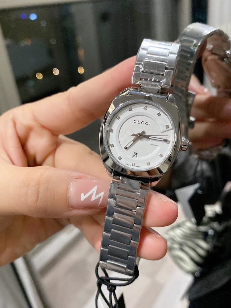 Gucci Silver Metal Bracelet Watch