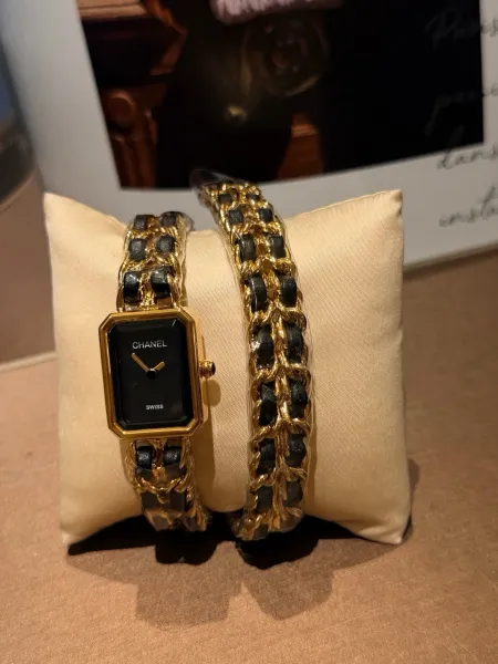 Chanel Première Re-Edition Black and Silver Chain Watch Watches - 20