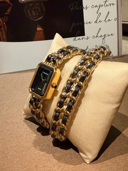Chanel Première Re-Edition Black and Silver Chain Watch Watches - 23