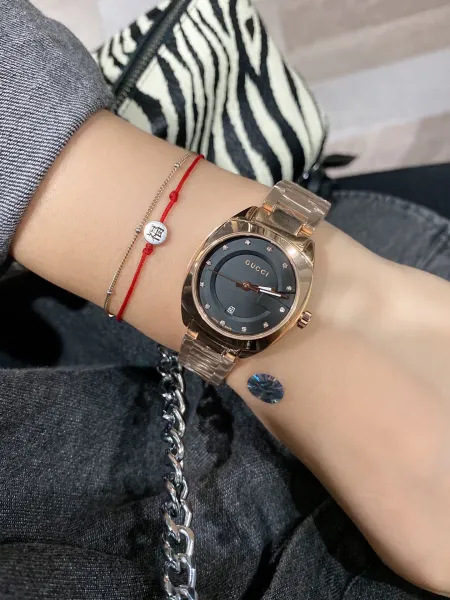 Gucci G-Timeless Small Rose Gold White Dial Quartz Watch Watches - 24