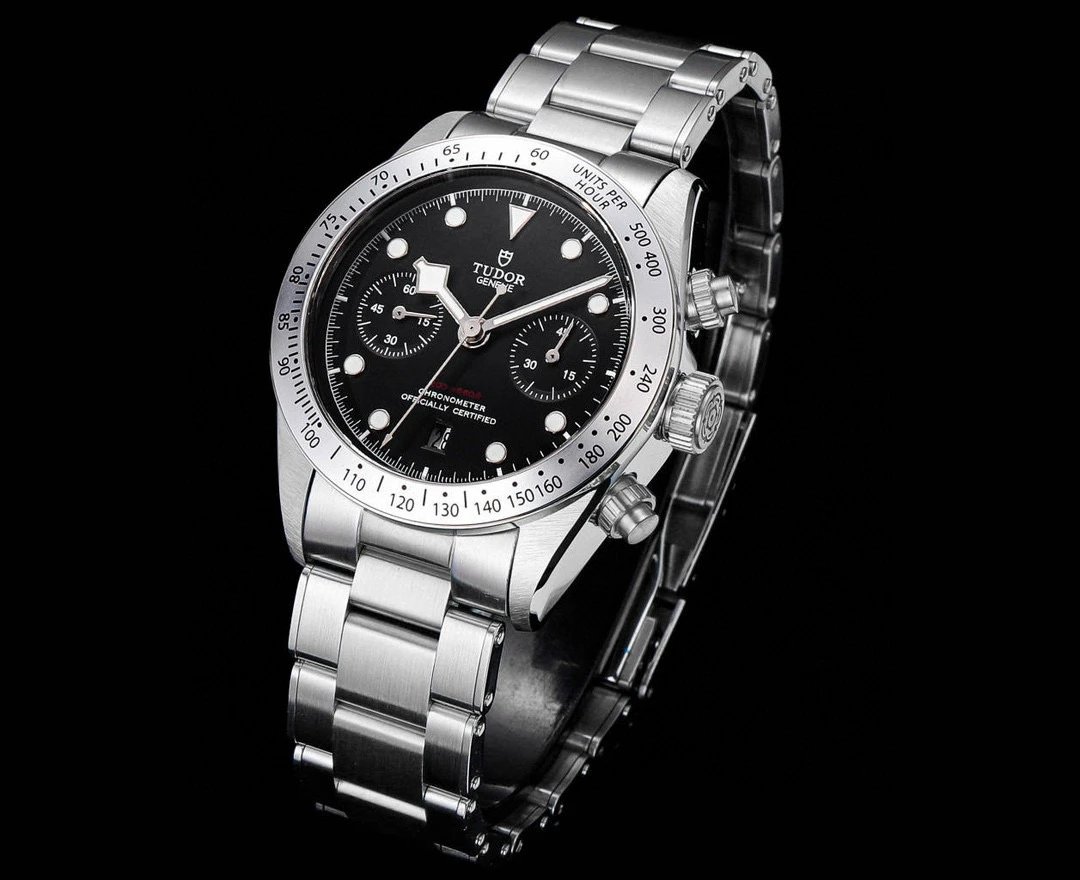Design Tudor Black Bay Chrono S&G Gold Beige Dial Mechanical Watch Watches - 21