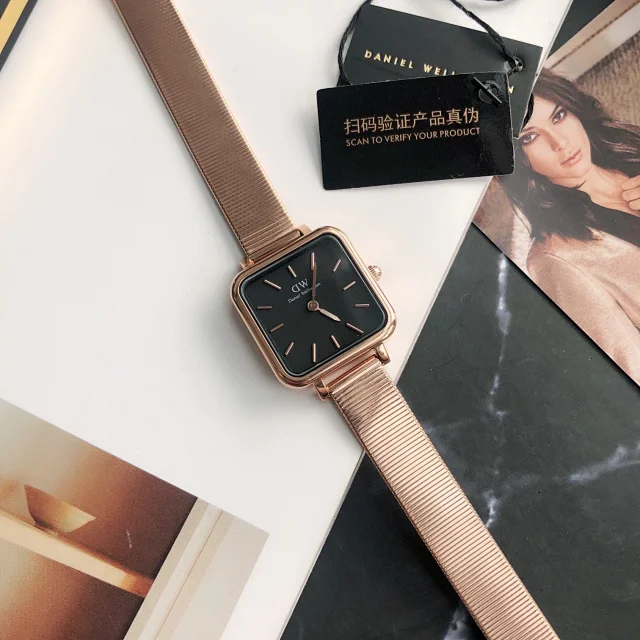 Daniel Wellington Watches Square-case mesh bracelet watch product detail image 15