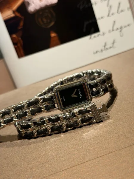 Chanel Première Re-Edition Black and Silver Chain Watch Watches - 15