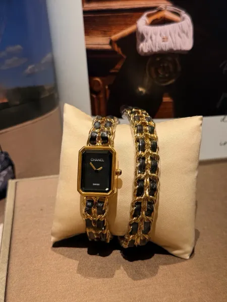 Chanel Première Re-Edition Black and Silver Chain Watch Watches - 19