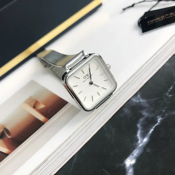 Design Daniel Wellington Square White Silver Watch Watches - 29