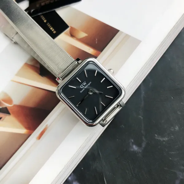 Design Daniel Wellington Square White Silver Watch Watches - 40