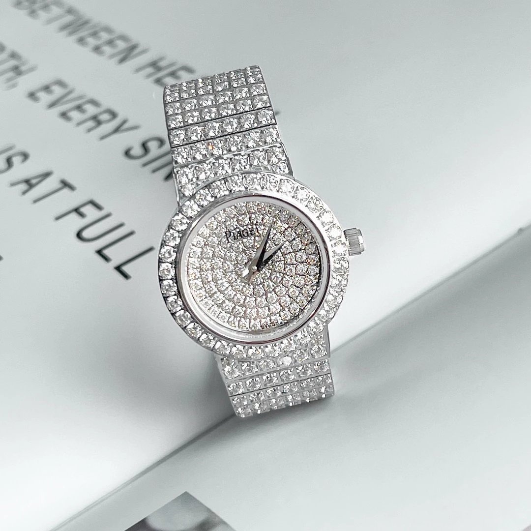 Piaget Diamond Silver Luxury Watch