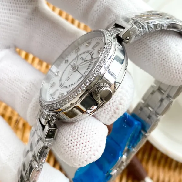 Chanel J12 White Mother-of-Pearl Dial Diamond-Set Stainless Steel Watch Watches - 17