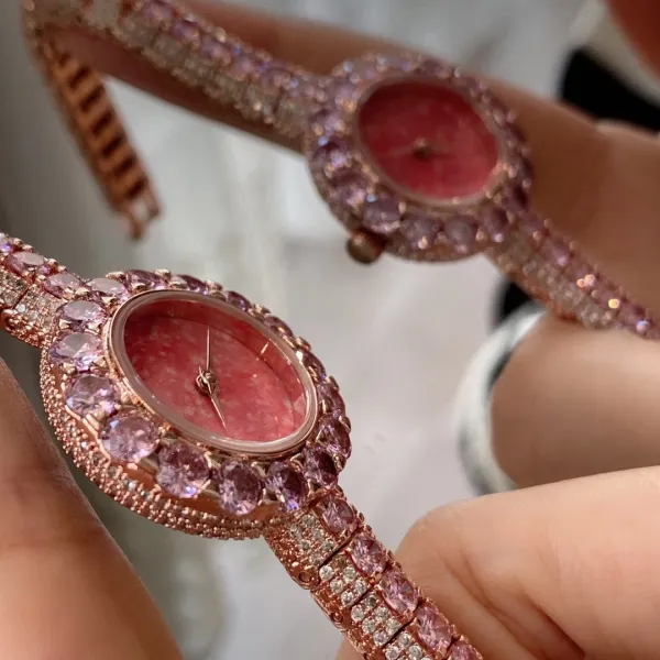 Cartier Love Bracelet and Paved Crystal Watch Rose Gold Women's Accessories Set Jewelry - 29