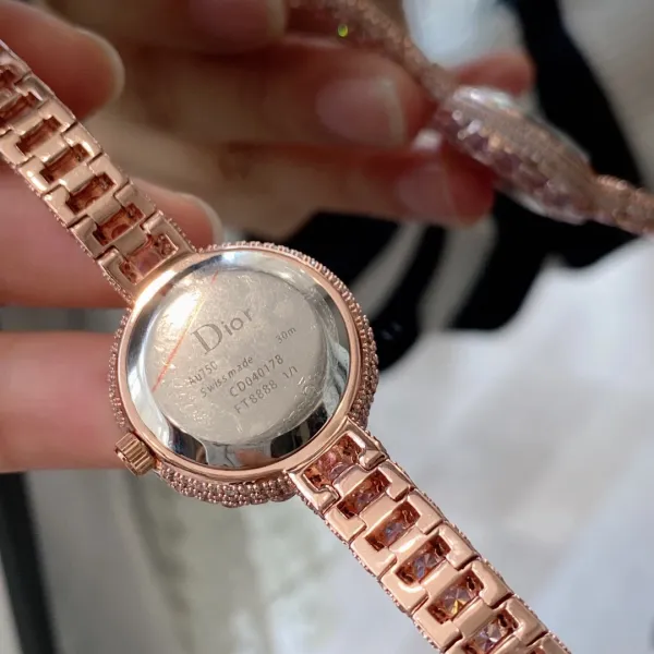 Cartier Love Bracelet and Paved Crystal Watch Rose Gold Women's Accessories Set Jewelry - 30
