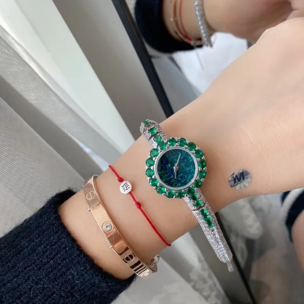 Cartier Love Bracelet and Paved Crystal Watch Rose Gold Women's Accessories Set Jewelry - 20