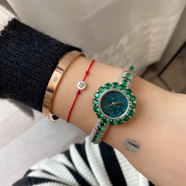 Cartier Love Bracelet and Paved Crystal Watch Rose Gold Women's Accessories Set Jewelry - 22