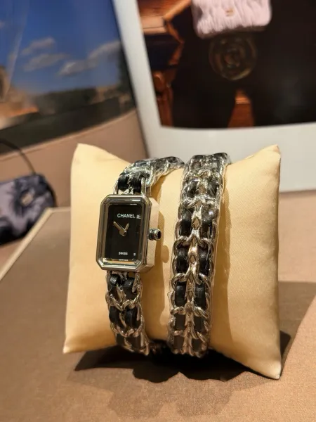 Chanel Première Re-Edition Black and Silver Chain Watch Watches - 10