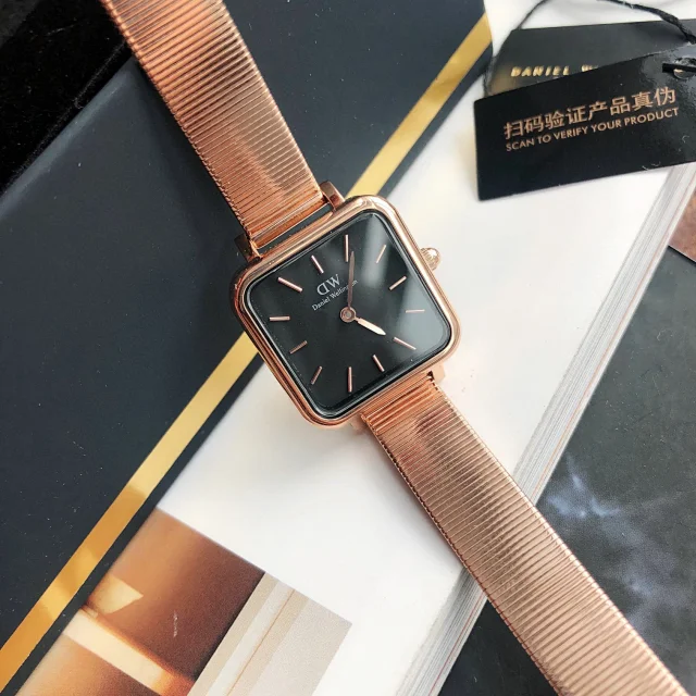 Daniel Wellington Watches Square-case mesh bracelet watch product detail image 16