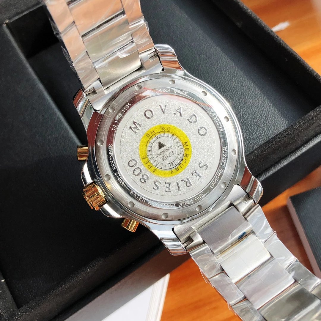 Movado Series 800 Chronograph Silver Stainless Steel Watch Watches - 27