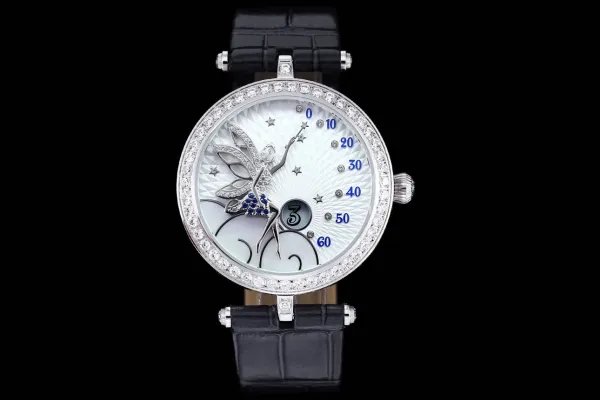 Van Cleef & Arpels Poetic Complications Fairy Blue Enamel Diamond Watch Watches - 11