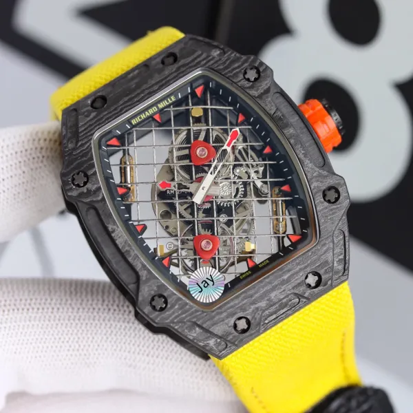 Richard Mille RM 27-04 Tourbillon Yellow Carbon Fiber Mechanical Watch Watches - 9